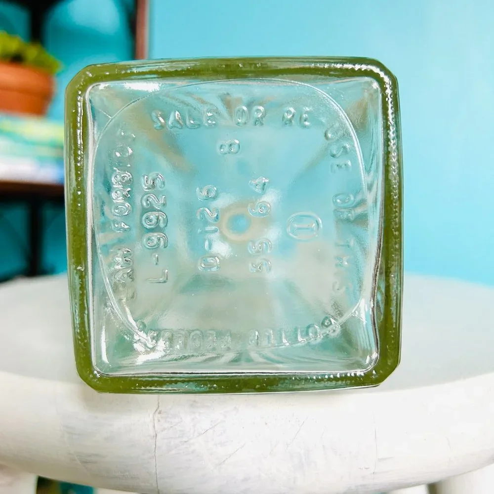 Vintage Mid Century Bourbon Glass Decanter w/ Stopper
